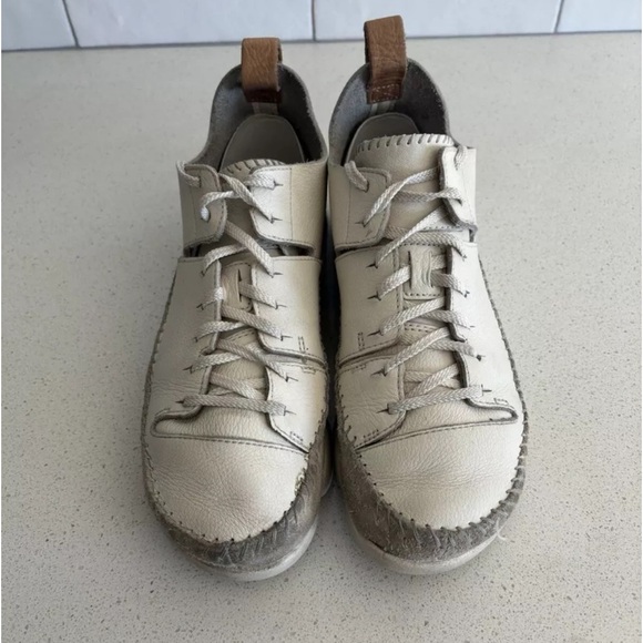 Shoes - Clarks Originals Women’s Trigenic Flex 2 Vibram White Leather Trainers Size 8.5M